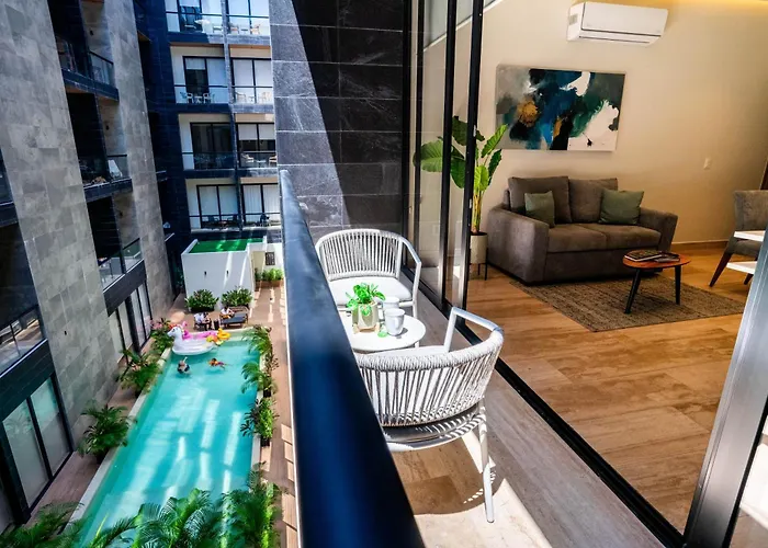 Musa Del Carmen, Centric With Rooftop, Pool, Hot Tub, Gym Appartement