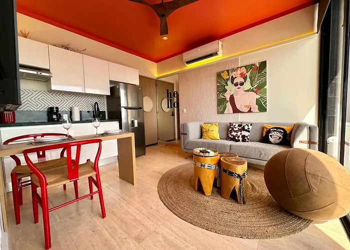 Musa Del Carmen, Centric With Rooftop, Pool, Hot Tub, Gym Appartement